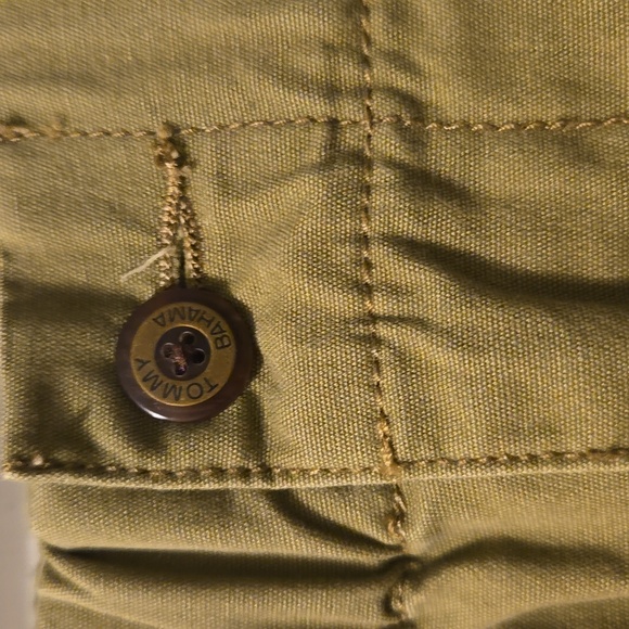 Tommy Bahama Cargo elastic waist drawstring button fly zipper shorts- XL - Picture 4 of 6